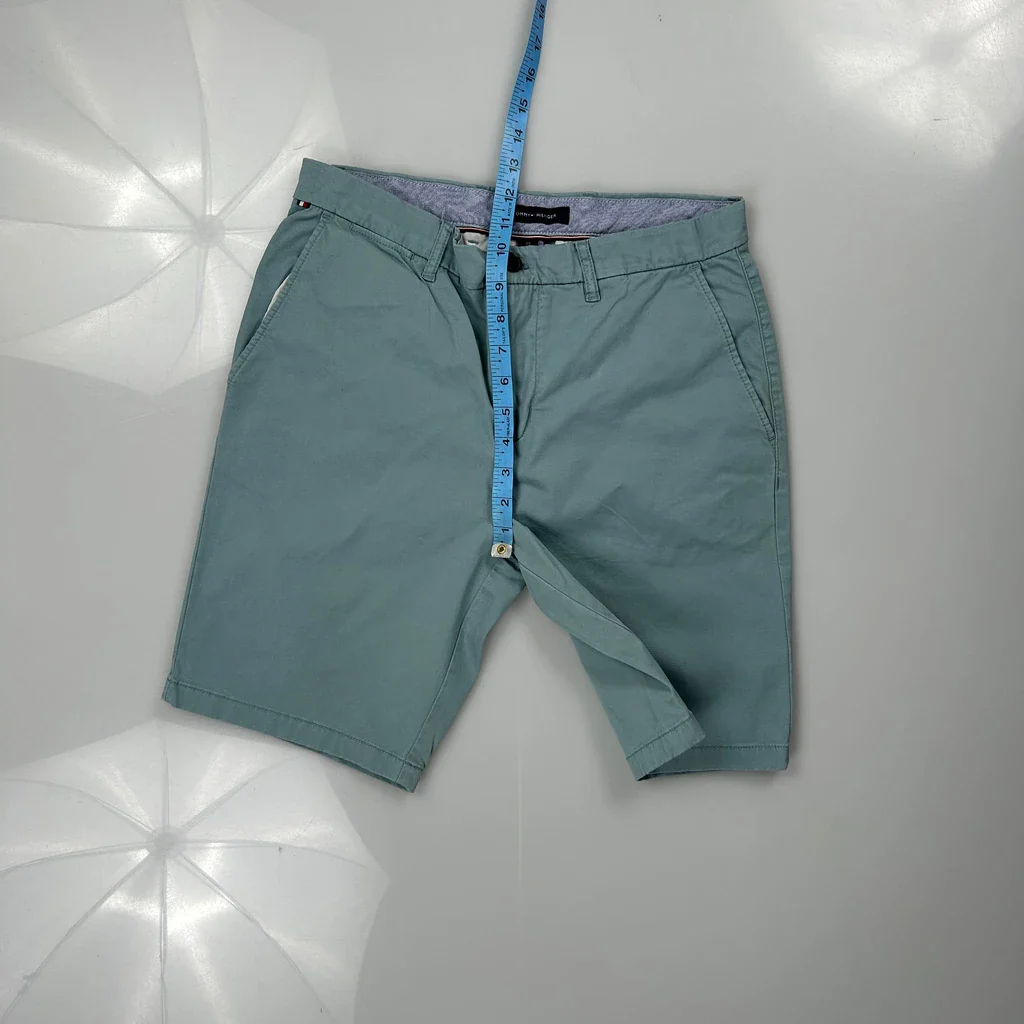 Tommy Hilfiger Chino Shorts - 29W 9L Green Cotton - Image 4