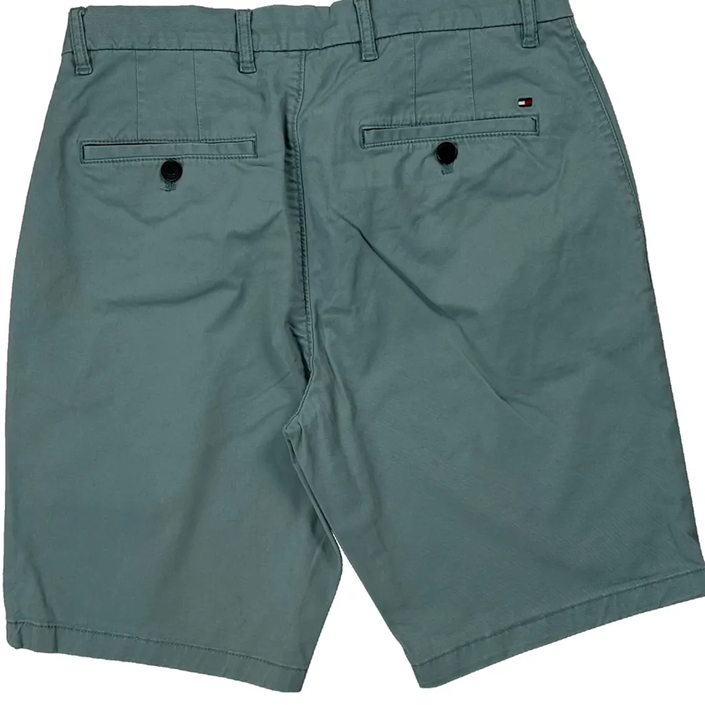 Tommy Hilfiger Chino Shorts - 29W 9L Green Cotton - Image 7