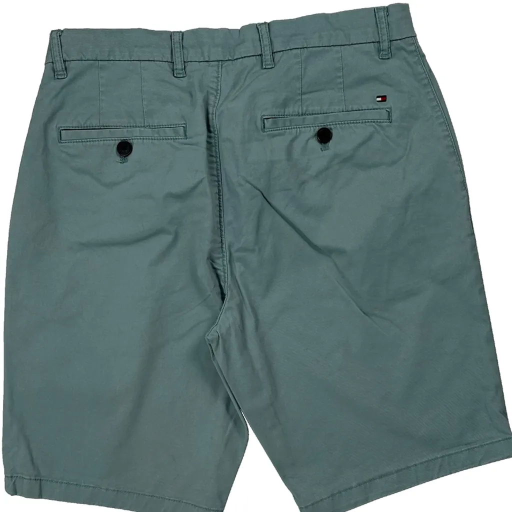 Tommy Hilfiger Chino Shorts - 29W 9L Green Cotton - Image 8