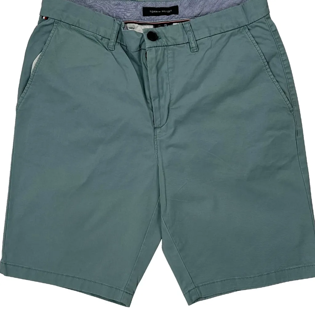 Tommy Hilfiger Chino Shorts - 29W 9L Green Cotton - Image 9