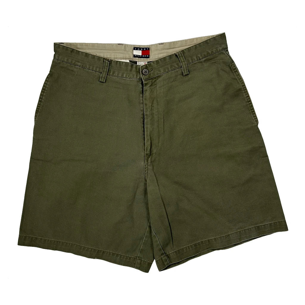 Tommy Hilfiger Chino Shorts - 33W 8L Green Cotton - Image 2
