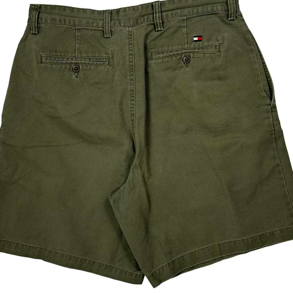 Tommy Hilfiger Chino Shorts - 33W 8L Green Cotton - Image 7