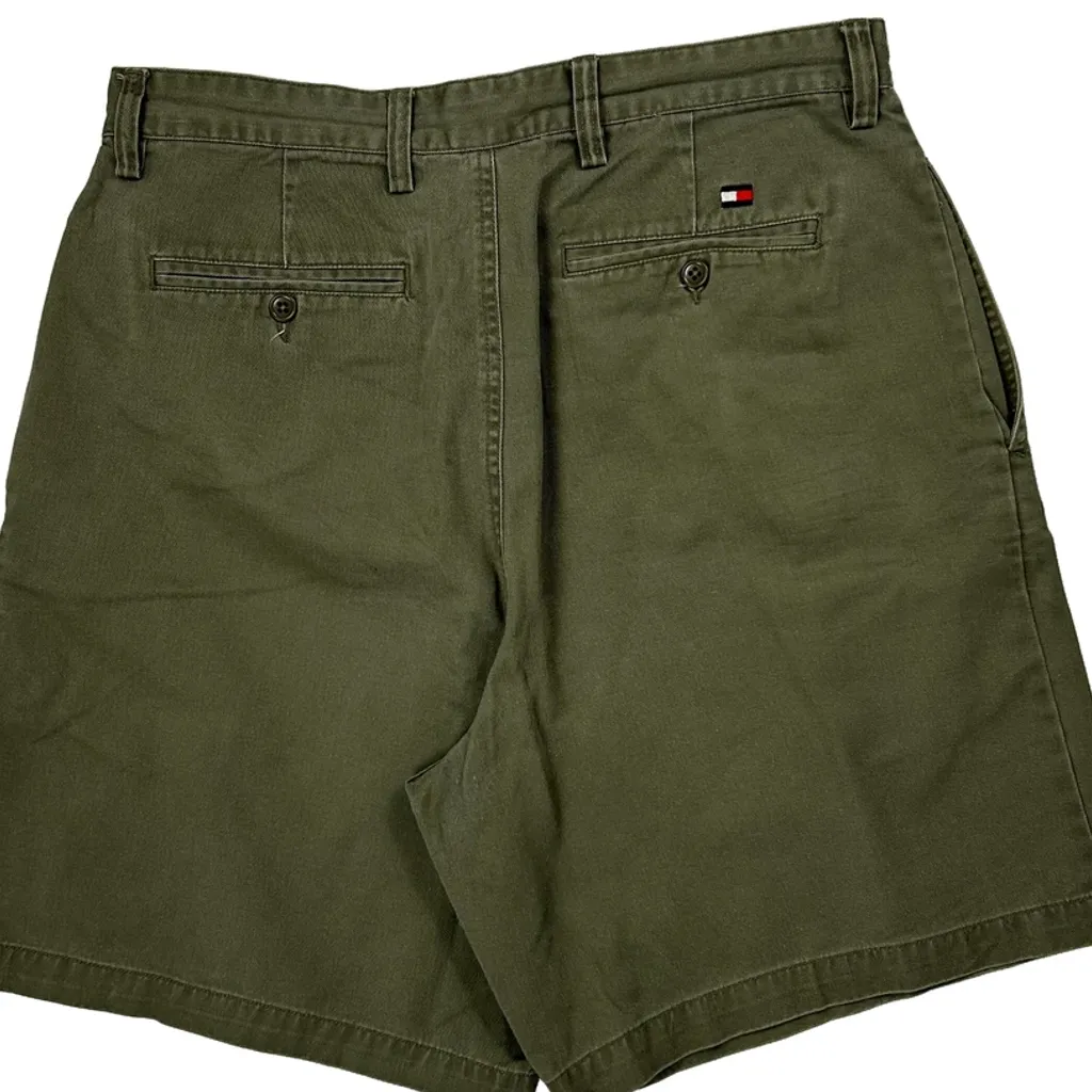 Tommy Hilfiger Chino Shorts - 33W 8L Green Cotton - Image 8