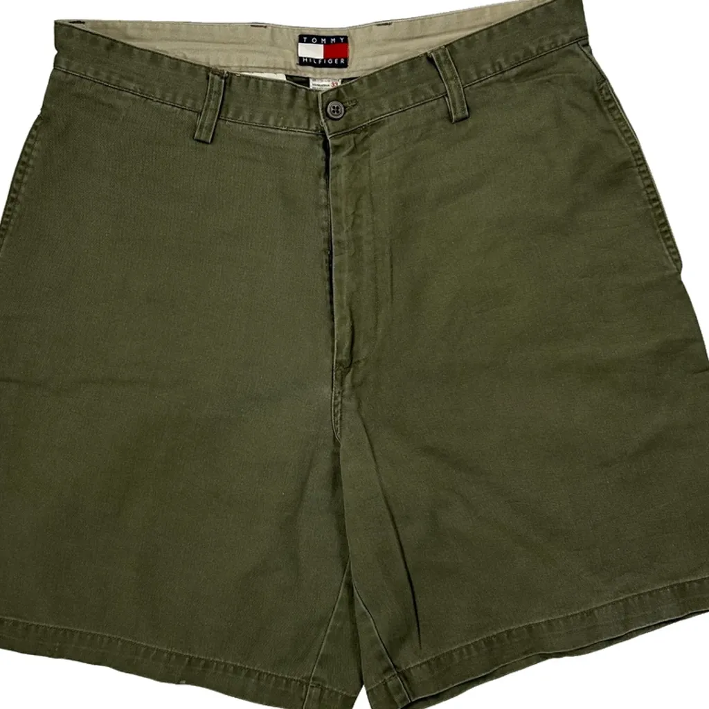 Tommy Hilfiger Chino Shorts - 33W 8L Green Cotton - Image 9