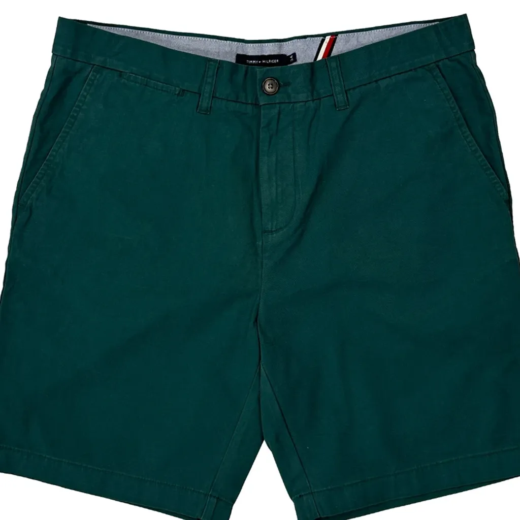 Tommy Hilfiger Chino Shorts - 34W 9L Green Cotton - Image 10
