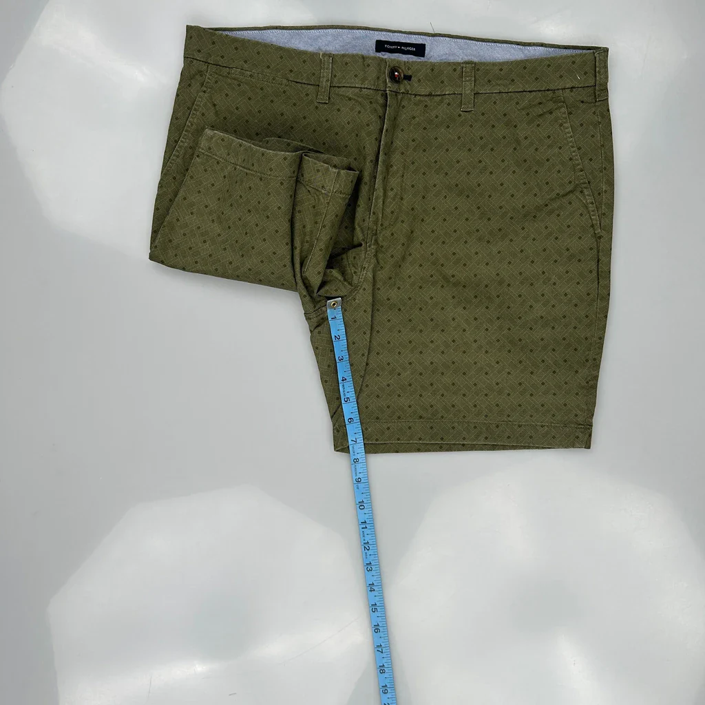 Tommy Hilfiger Chino Shorts - 38W 8L Green Cotton - Image 5