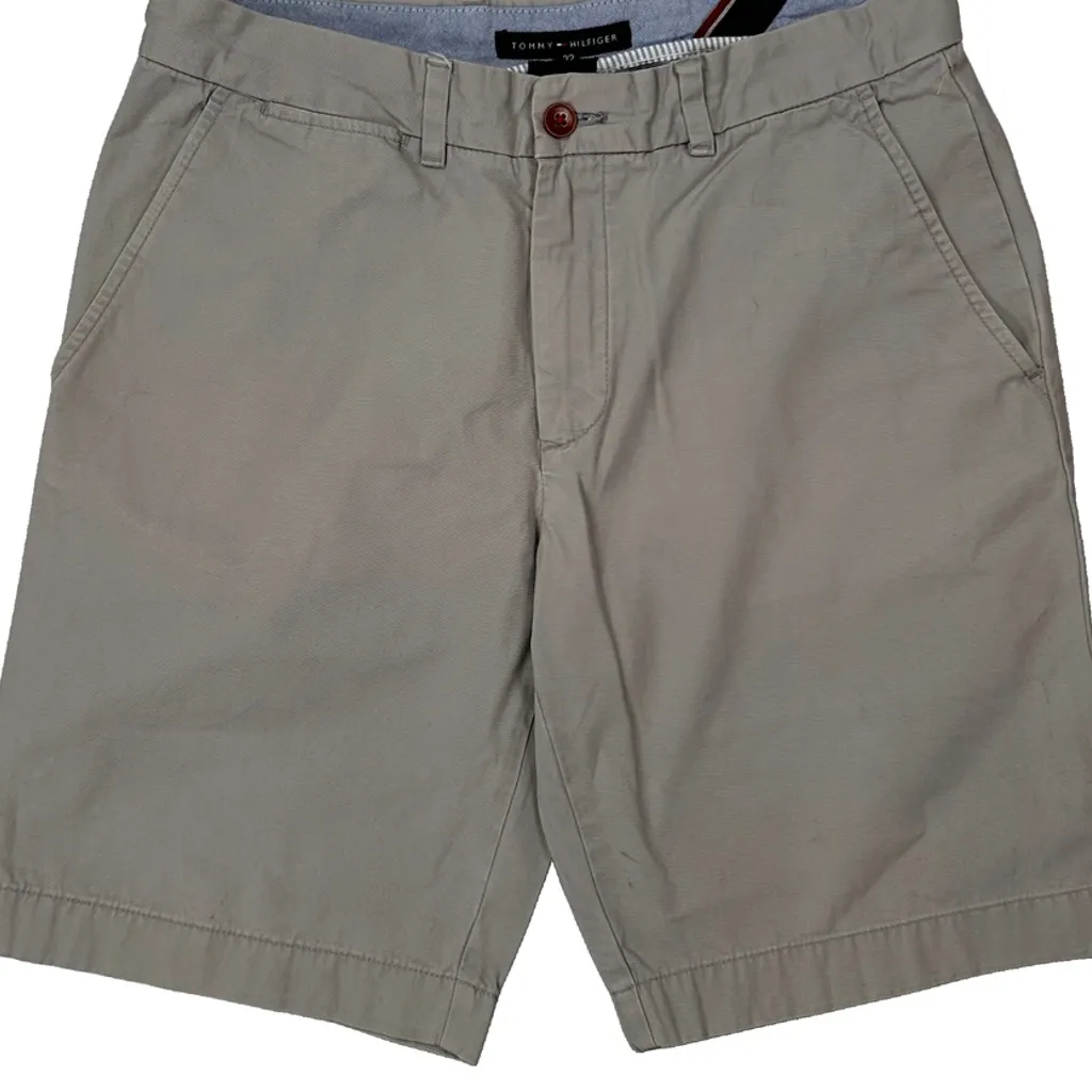 Tommy Hilfiger Chino Shorts - 32W 10L Grey Cotton - Image 10