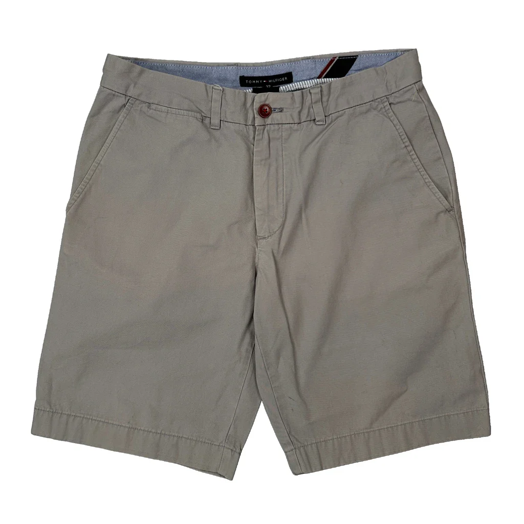 Tommy Hilfiger Chino Shorts - 32W 10L Grey Cotton - Image 2