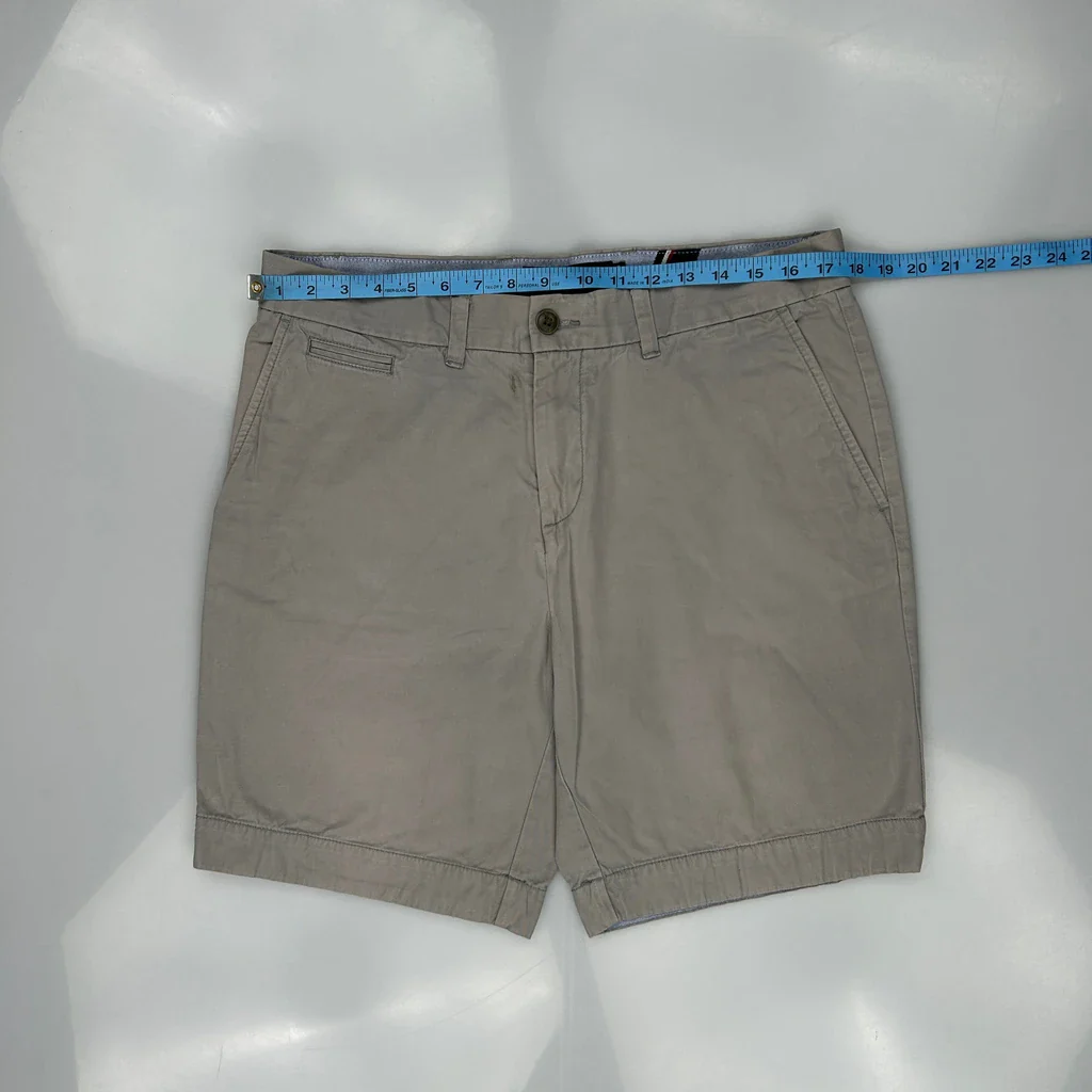 Tommy Hilfiger Chino Shorts - 34W 8L Grey Cotton - Image 3
