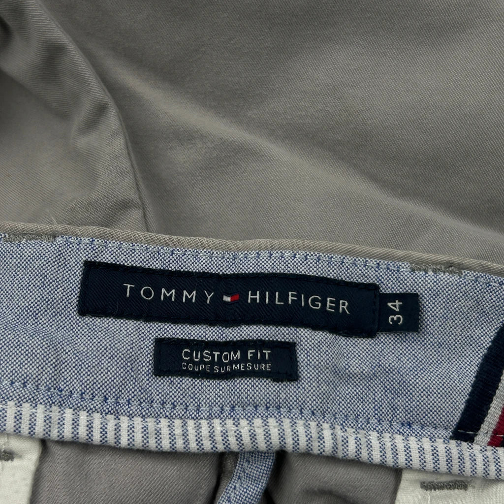 Tommy Hilfiger Chino Shorts - 34W 8L Grey Cotton - Image 6