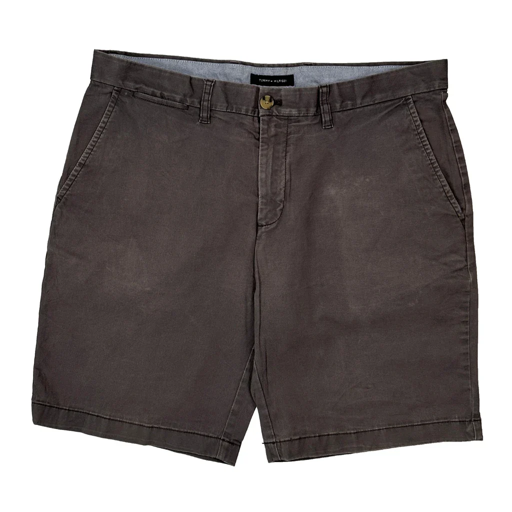 Tommy Hilfiger Chino Shorts - 36W 9L Grey Cotton - Image 2