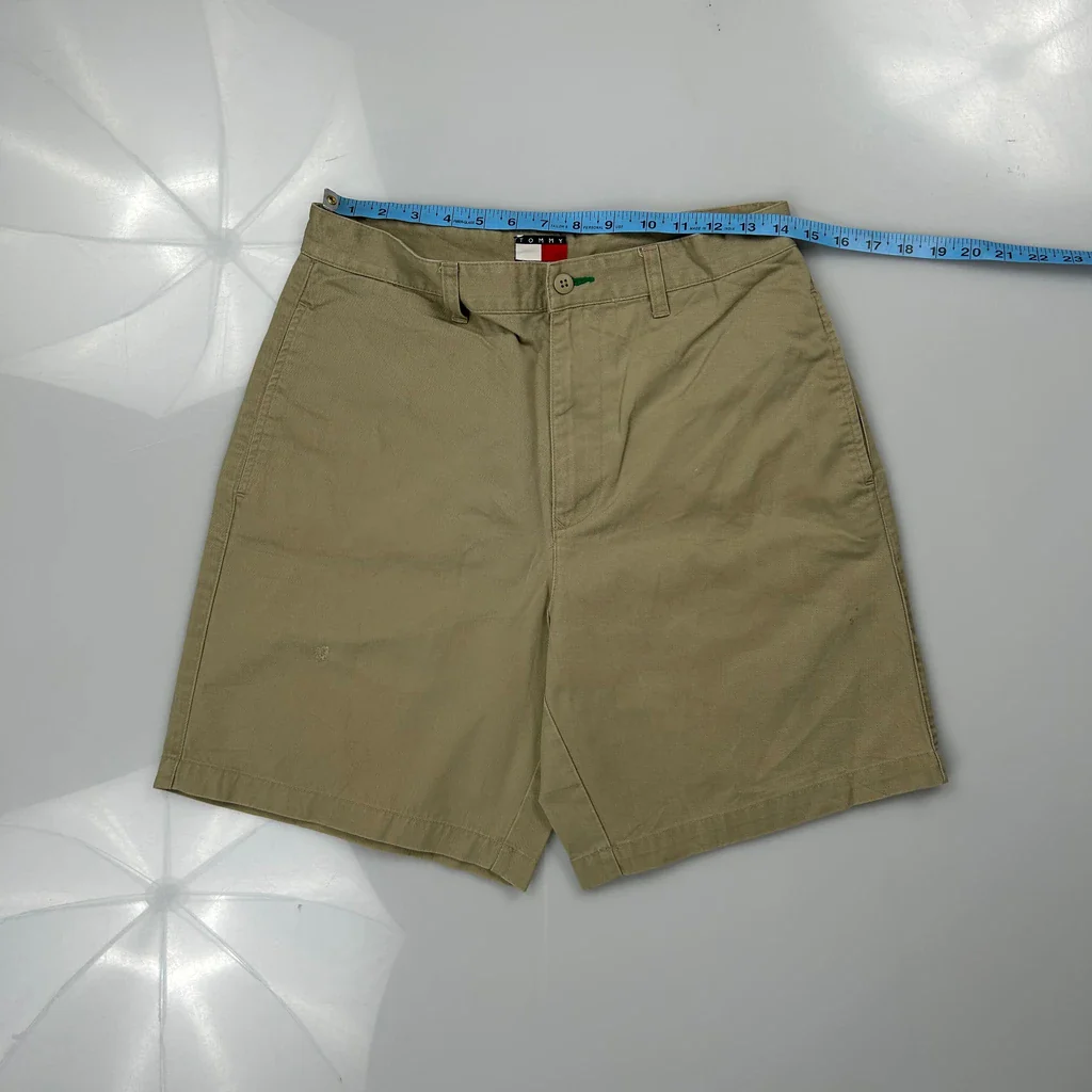 Tommy Hilfiger Chino Shorts - 30W 8L Khaki Cotton - Image 3