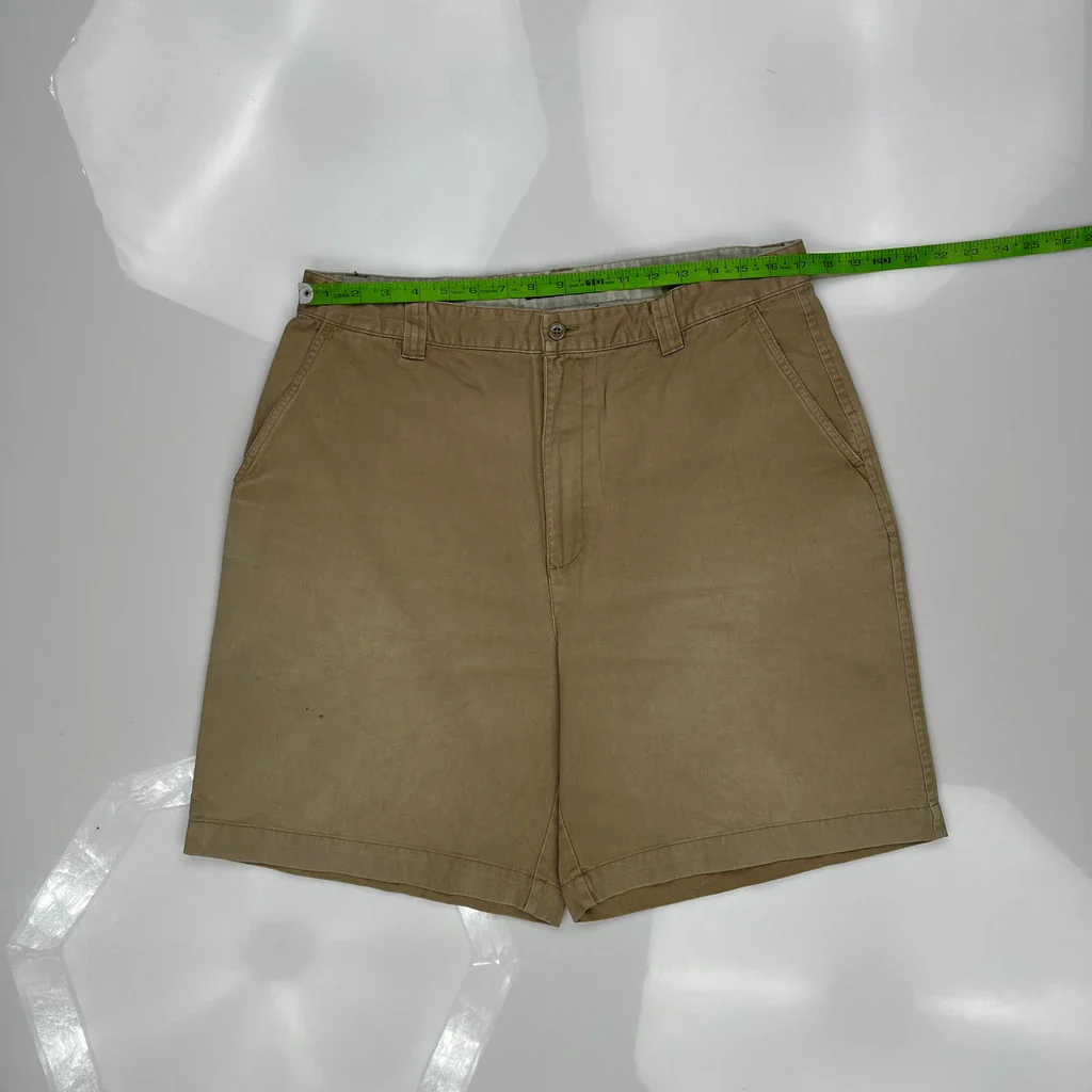 Tommy Hilfiger Chino Shorts - 34W 8L Khaki Cotton - Image 3
