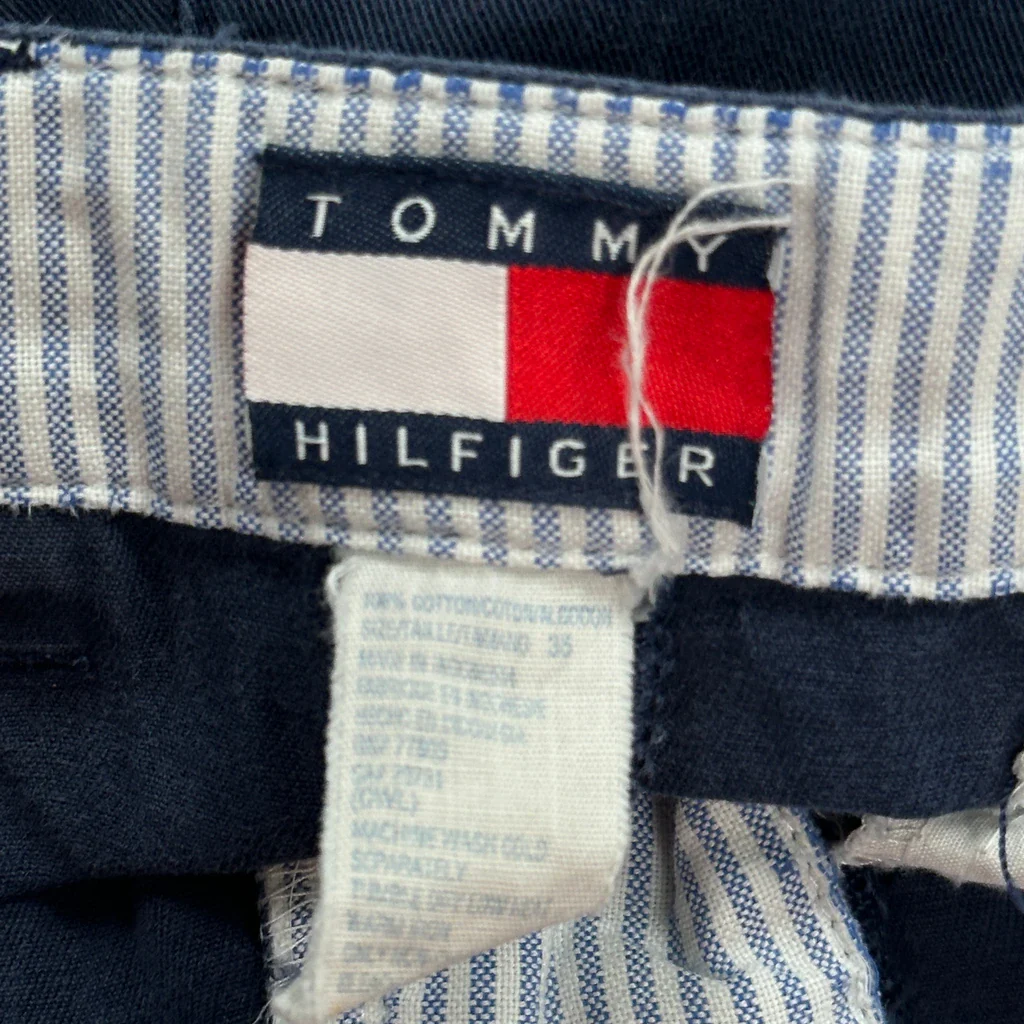 Tommy Hilfiger Chino Shorts - 32W 8L Navy Cotton - Image 6