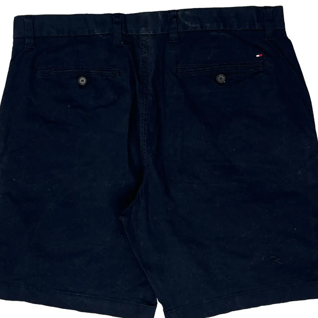 Tommy Hilfiger Striped Chino Shorts - 36W 9L Navy Cotton - Image 7