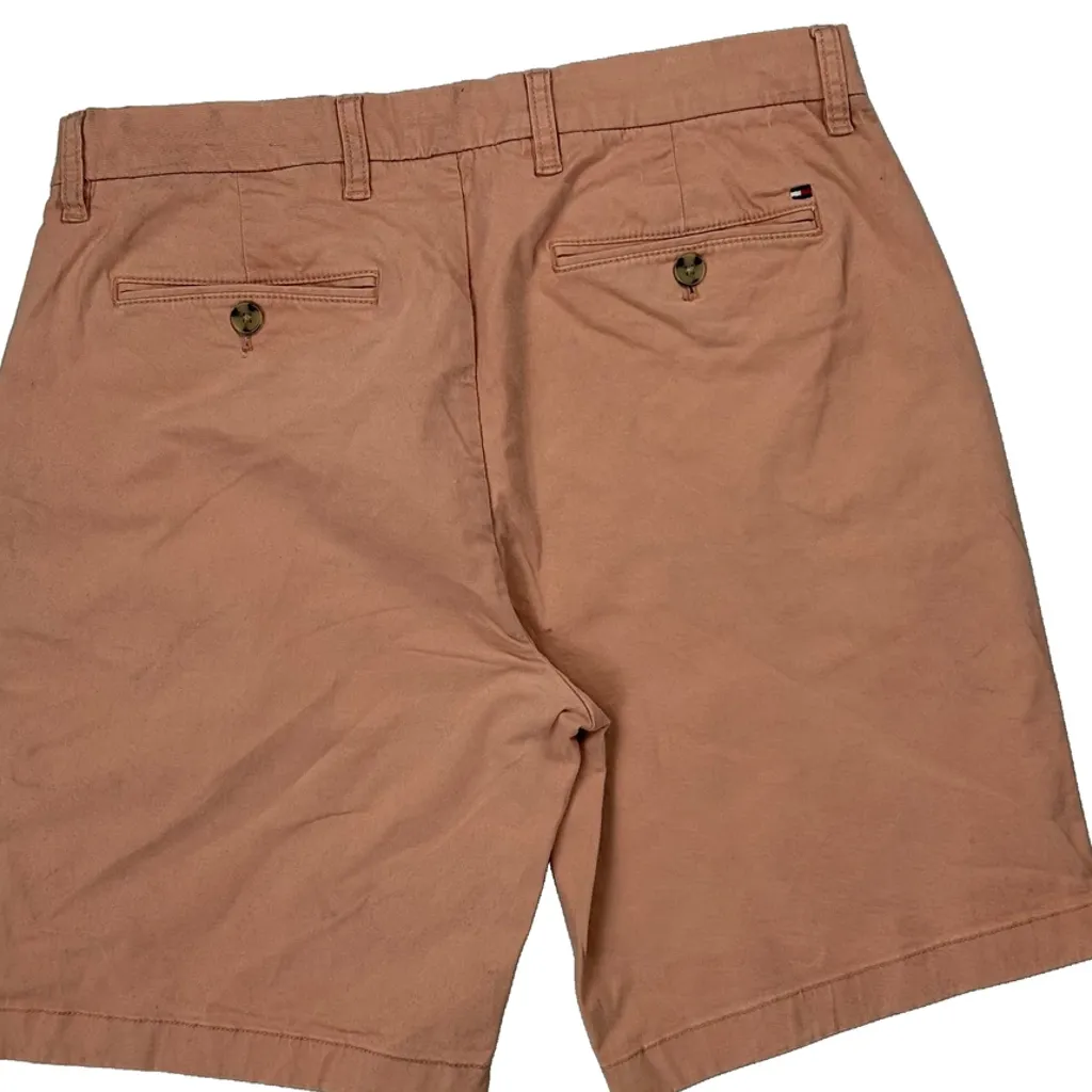 Tommy Hilfiger Chino Shorts - 31W 9L Orange Cotton - Image 6