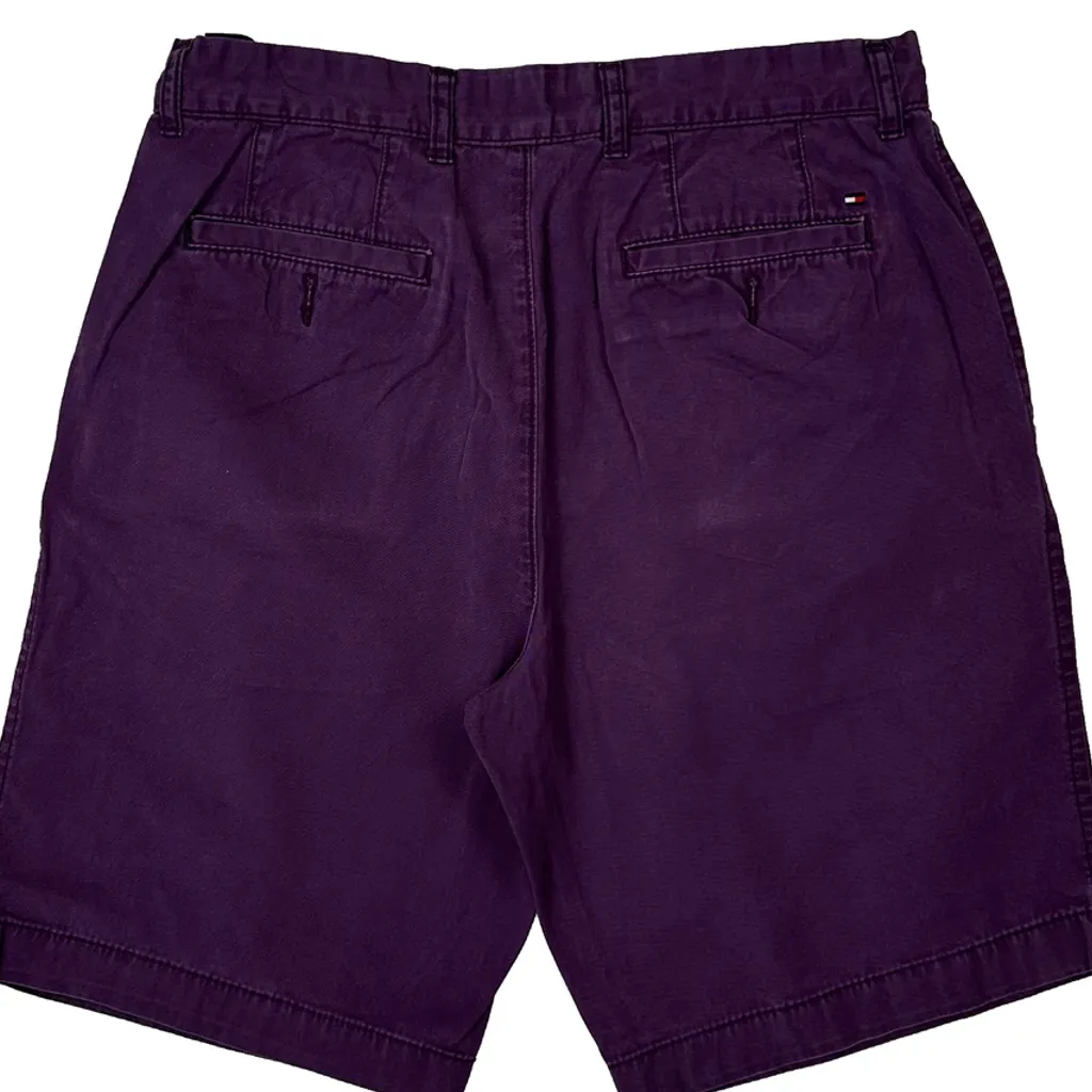 Tommy Hilfiger Chino Shorts - 31W 10L Purple Cotton - Image 7