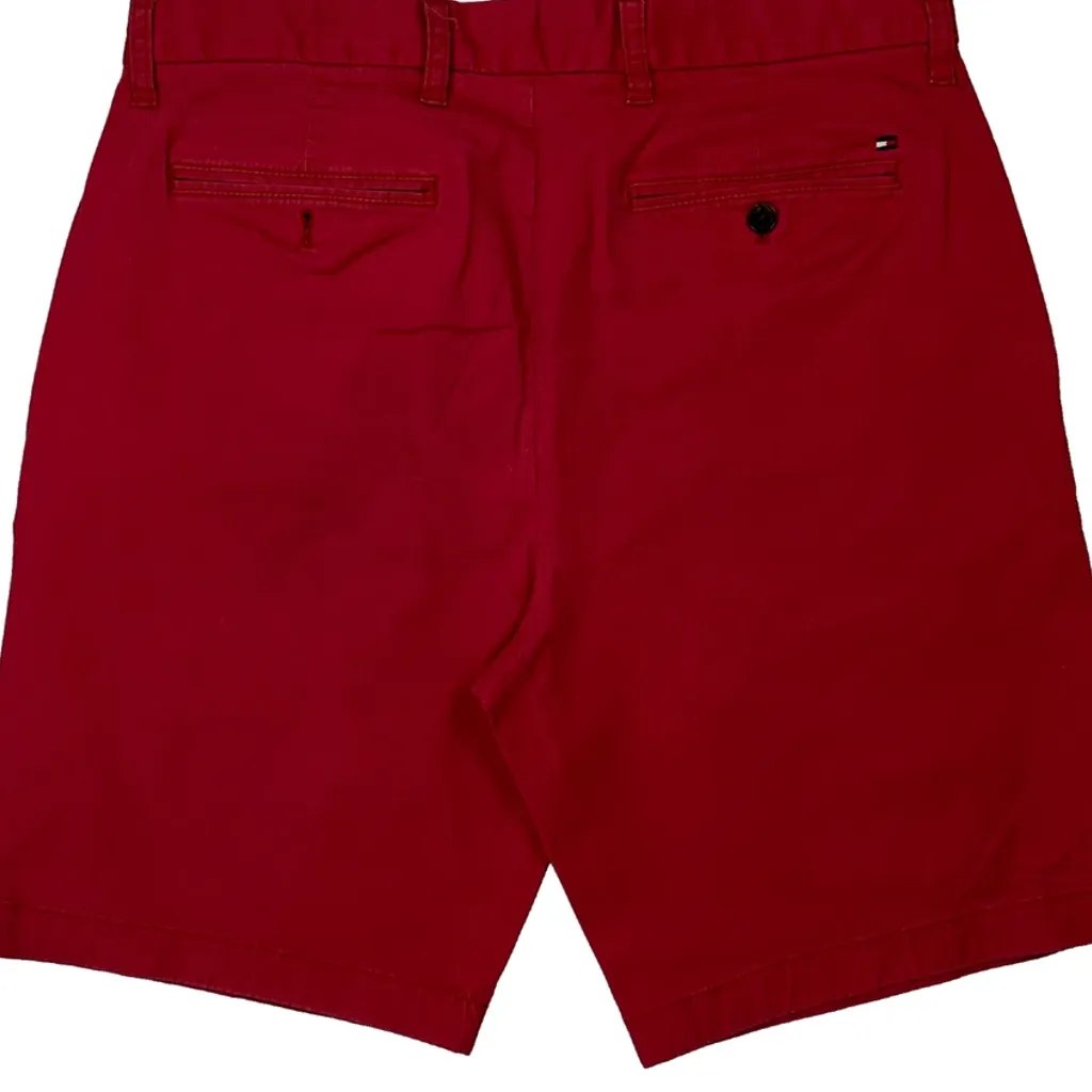 Tommy Hilfiger Chino Shorts - 33W 9L Red Cotton - Image 8