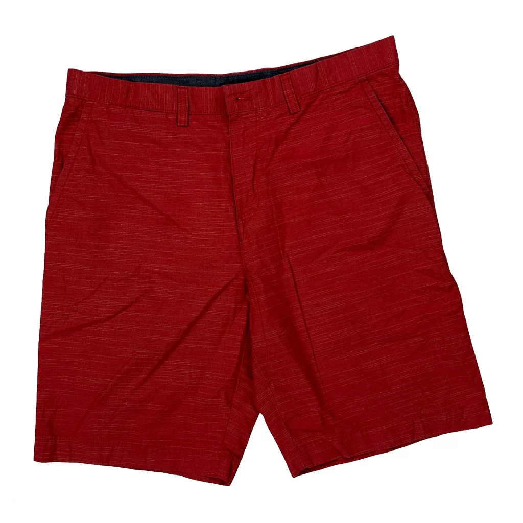 Tommy Hilfiger Chino Shorts - 34W 9L Red Cotton - Image 2