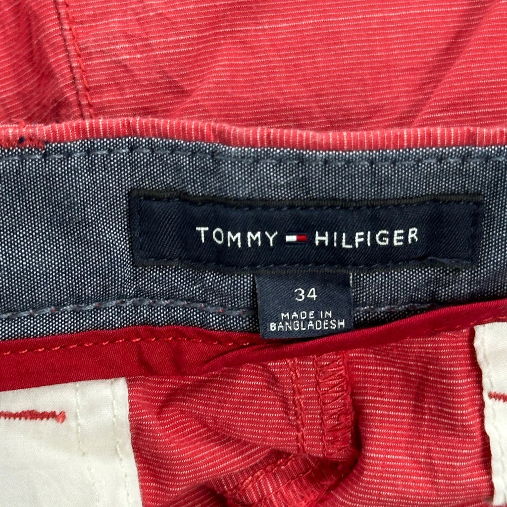 Tommy Hilfiger Chino Shorts - 34W 9L Red Cotton - Image 6