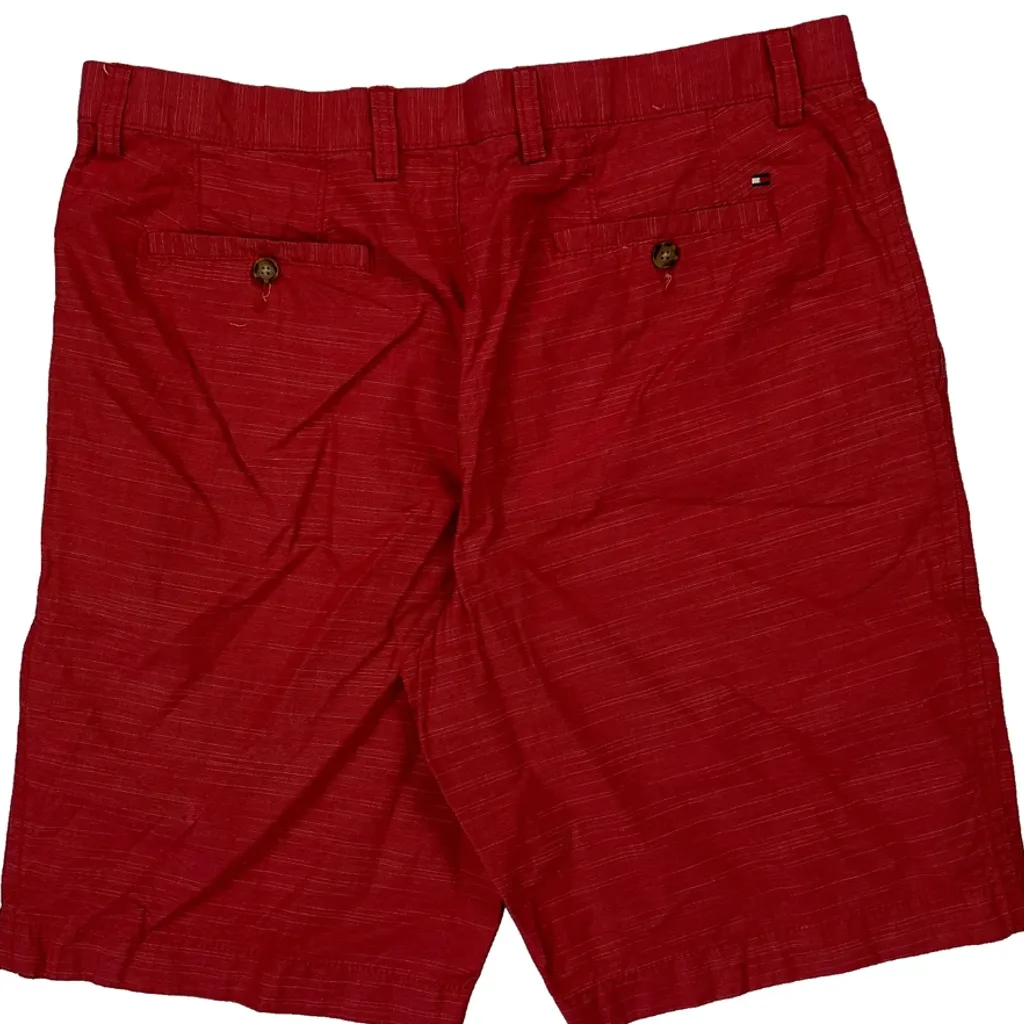Tommy Hilfiger Chino Shorts - 34W 9L Red Cotton - Image 7