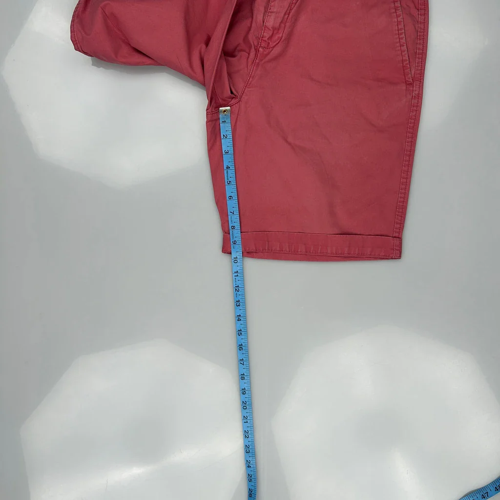 Tommy Hilfiger Chino Shorts - 34W 10L Red Cotton - Image 5