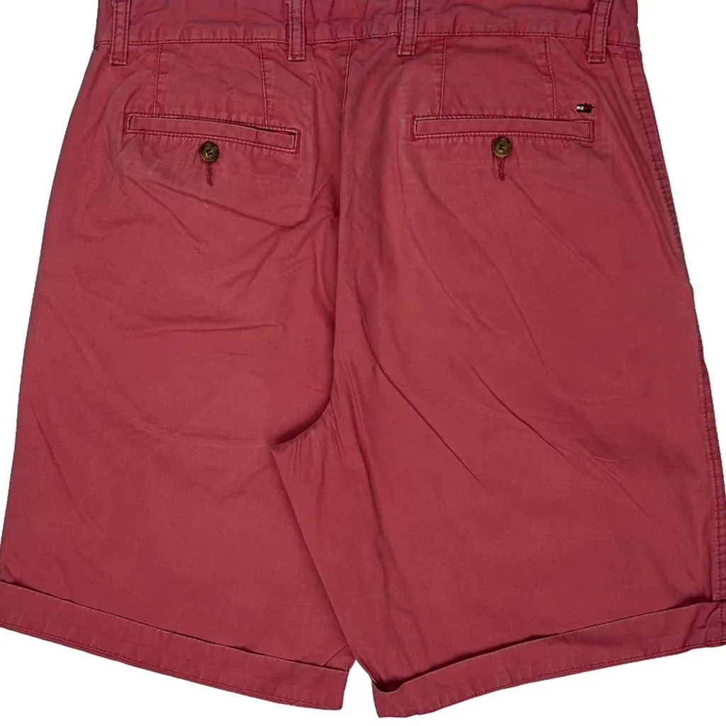 Tommy Hilfiger Chino Shorts - 34W 10L Red Cotton - Image 7
