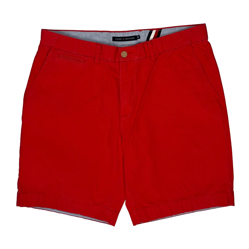 Tommy Hilfiger Chino Shorts - 36W 9L Red Cotton - Image 2