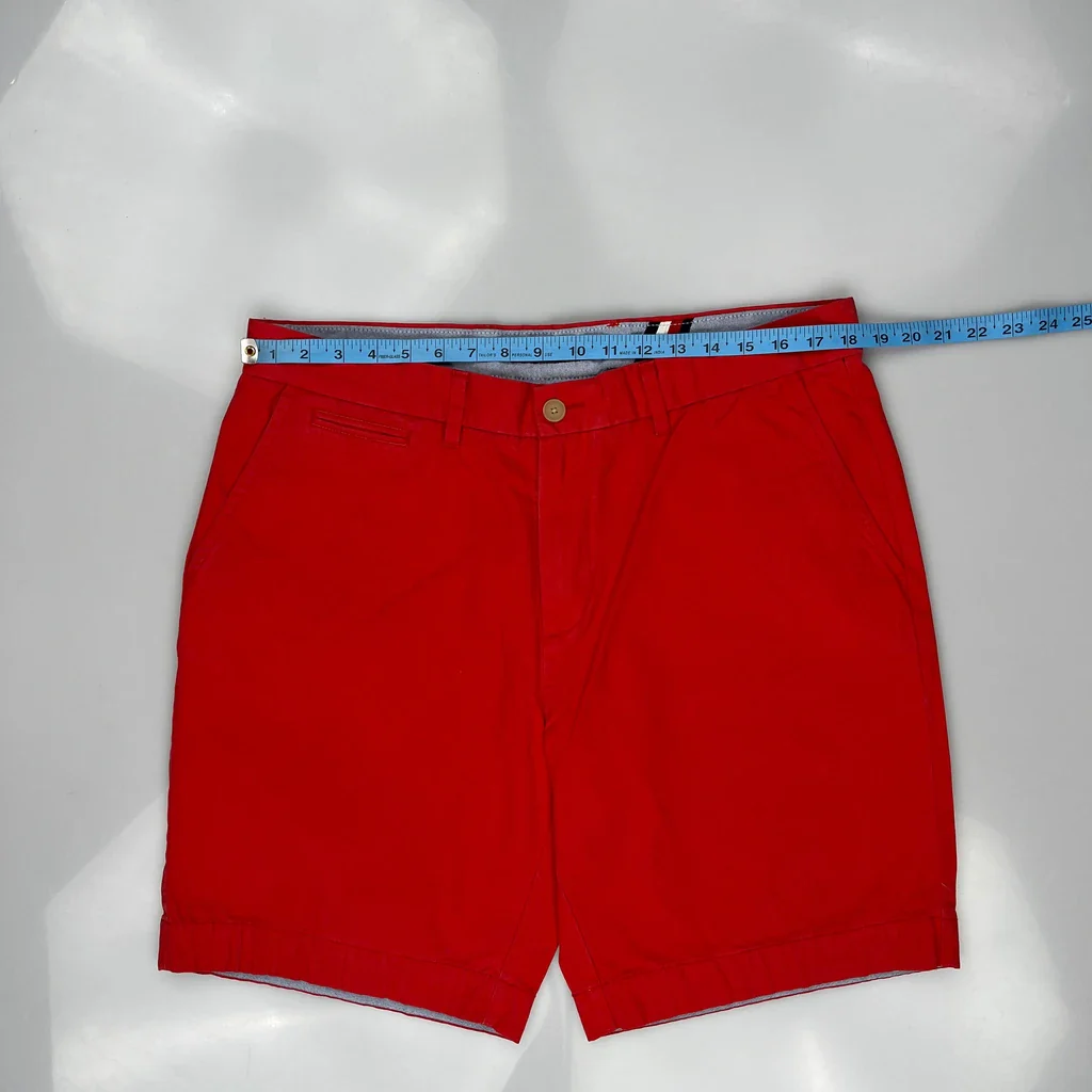 Tommy Hilfiger Chino Shorts - 36W 9L Red Cotton - Image 3