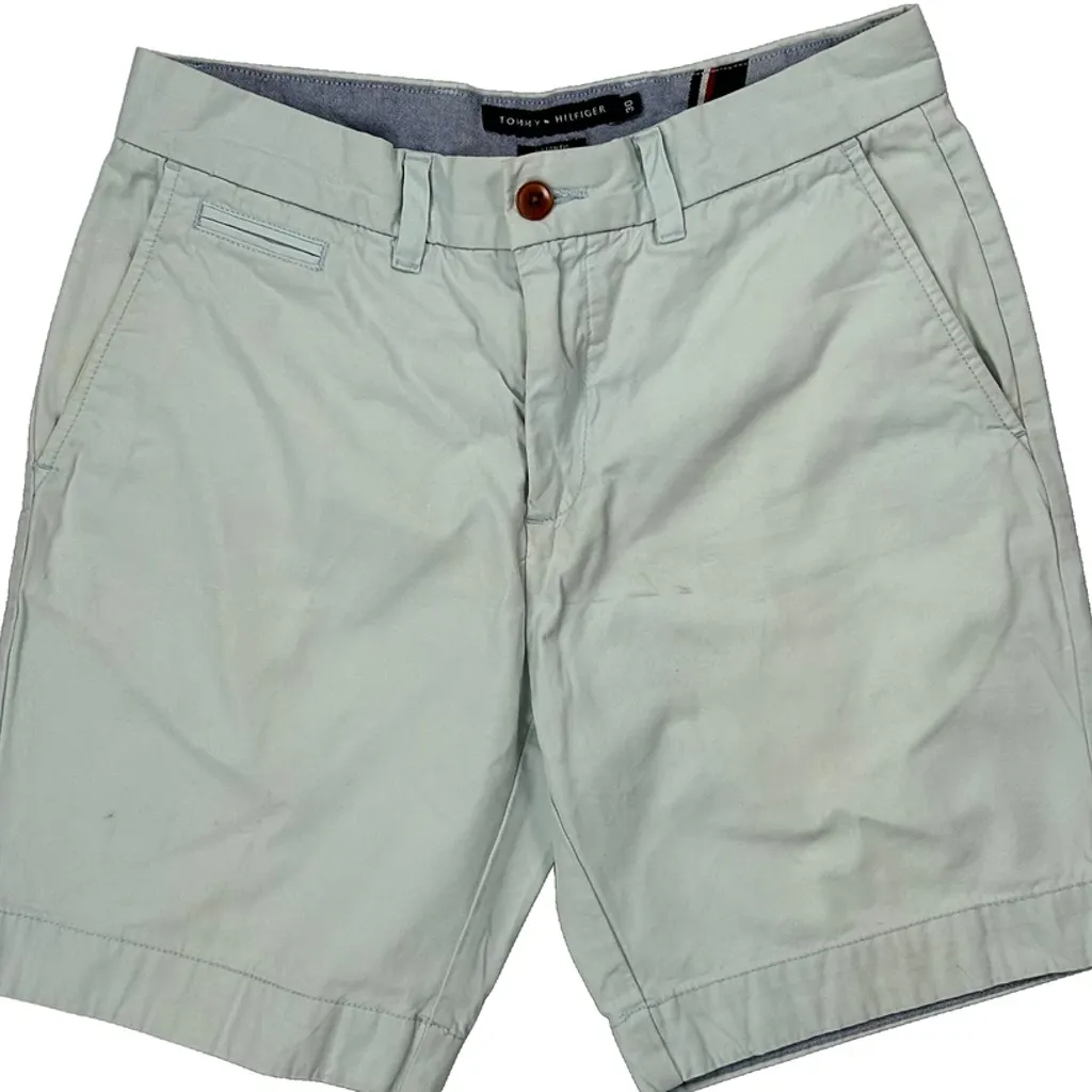 Tommy Hilfiger Chino Shorts - 30W 8L White Cotton - Image 10