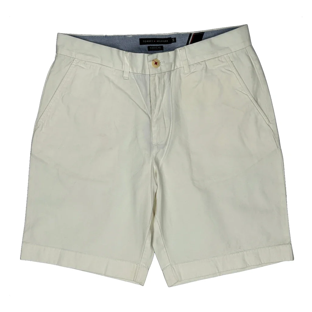 Tommy Hilfiger Chino Shorts - 33W 9L White Cotton - Image 2