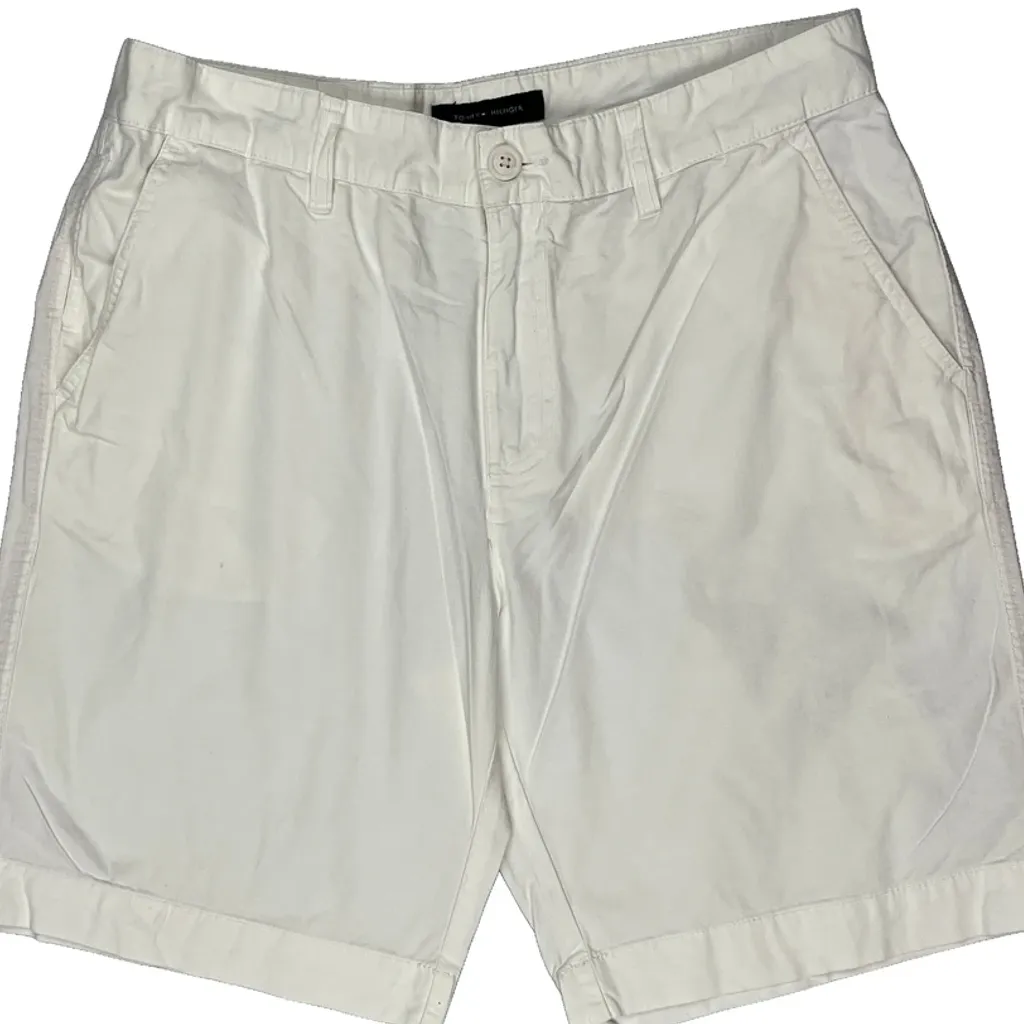 Tommy Hilfiger Chino Shorts - 33W 10L White Cotton - Image 10