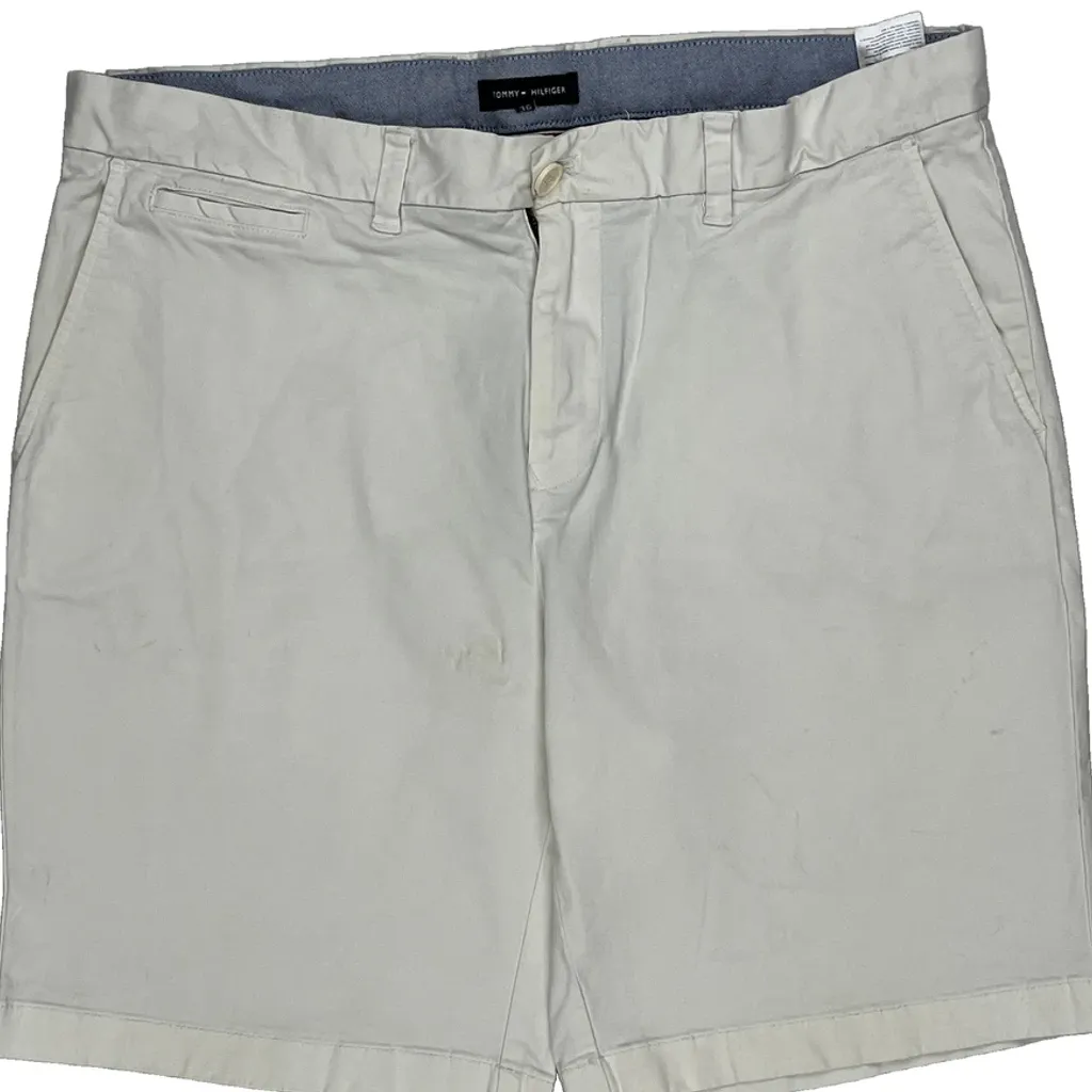 Tommy Hilfiger Chino Shorts - 34W 9L White Cotton - Image 10