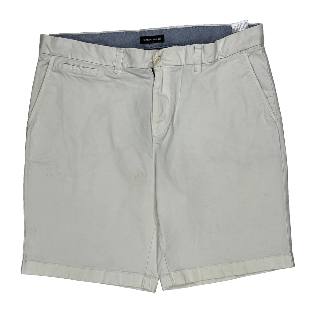 Tommy Hilfiger Chino Shorts - 34W 9L White Cotton - Image 2