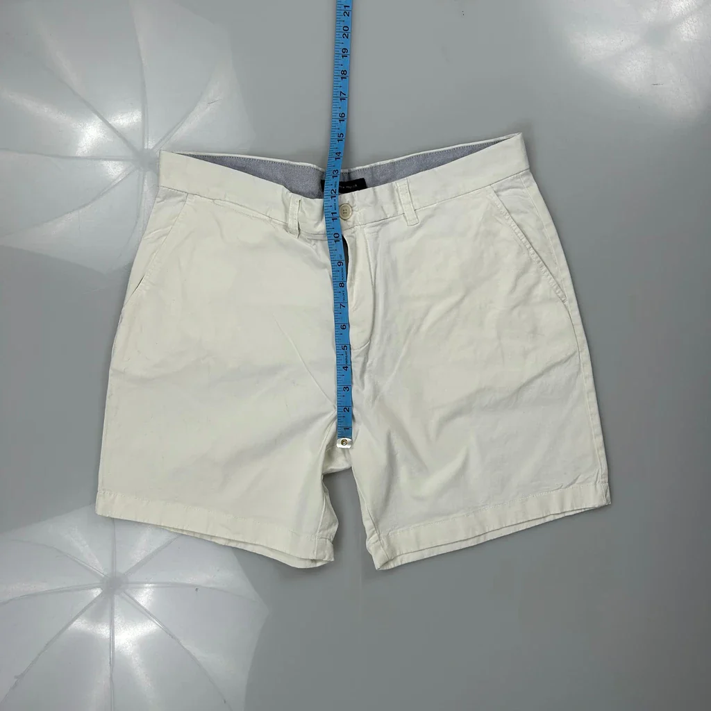 Tommy Hilfiger Chino Shorts - 36W 7L White Cotton - Image 4