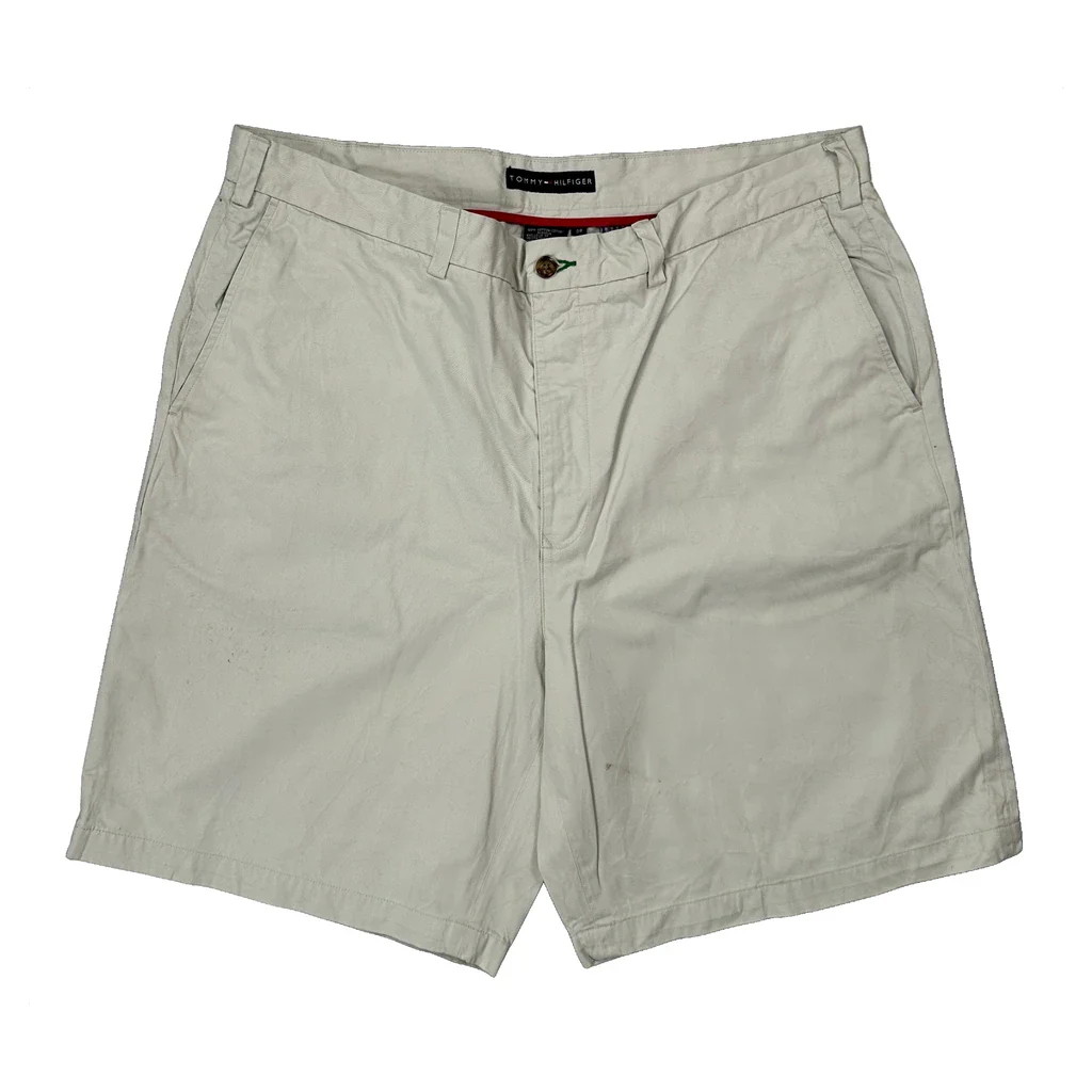 Tommy Hilfiger Chino Shorts - 38W 9L White Cotton - Image 2