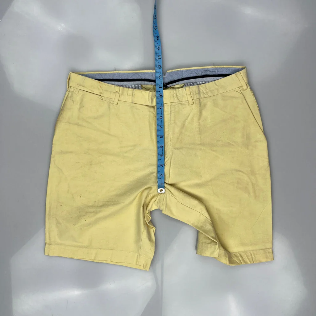 Tommy Hilfiger Chino Shorts - 36W 7L Yellow Cotton - Image 4
