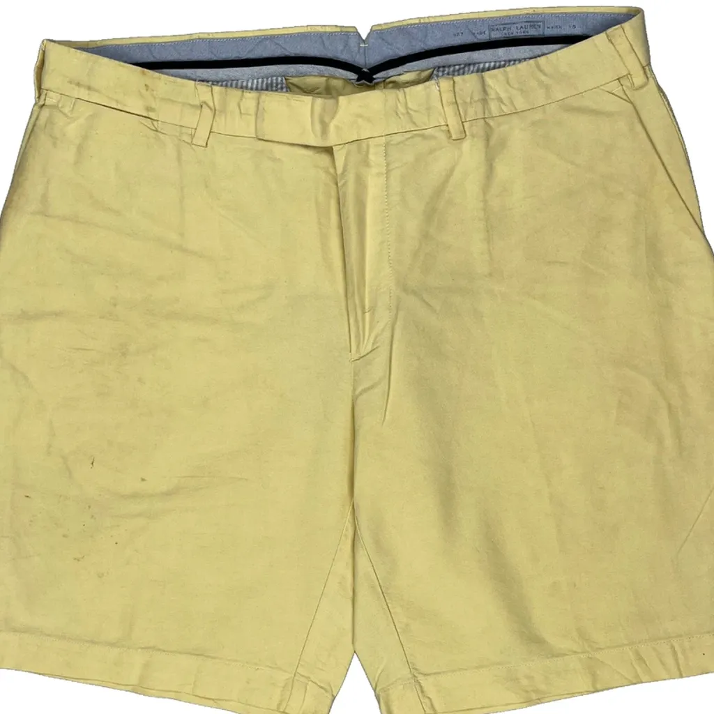 Tommy Hilfiger Chino Shorts - 36W 7L Yellow Cotton - Image 9