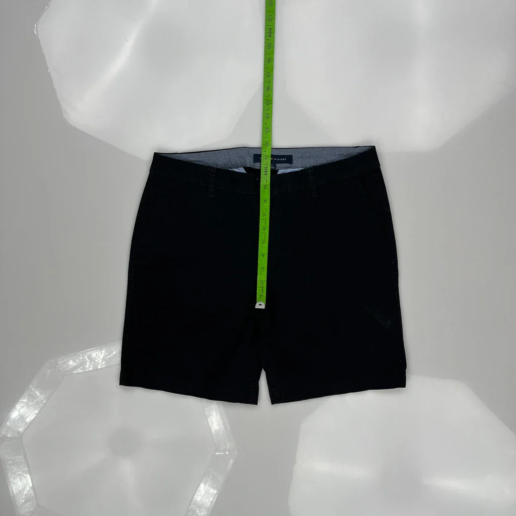Tommy Hilfiger Chino Shorts - 32W UK 12 Black Cotton - Image 4