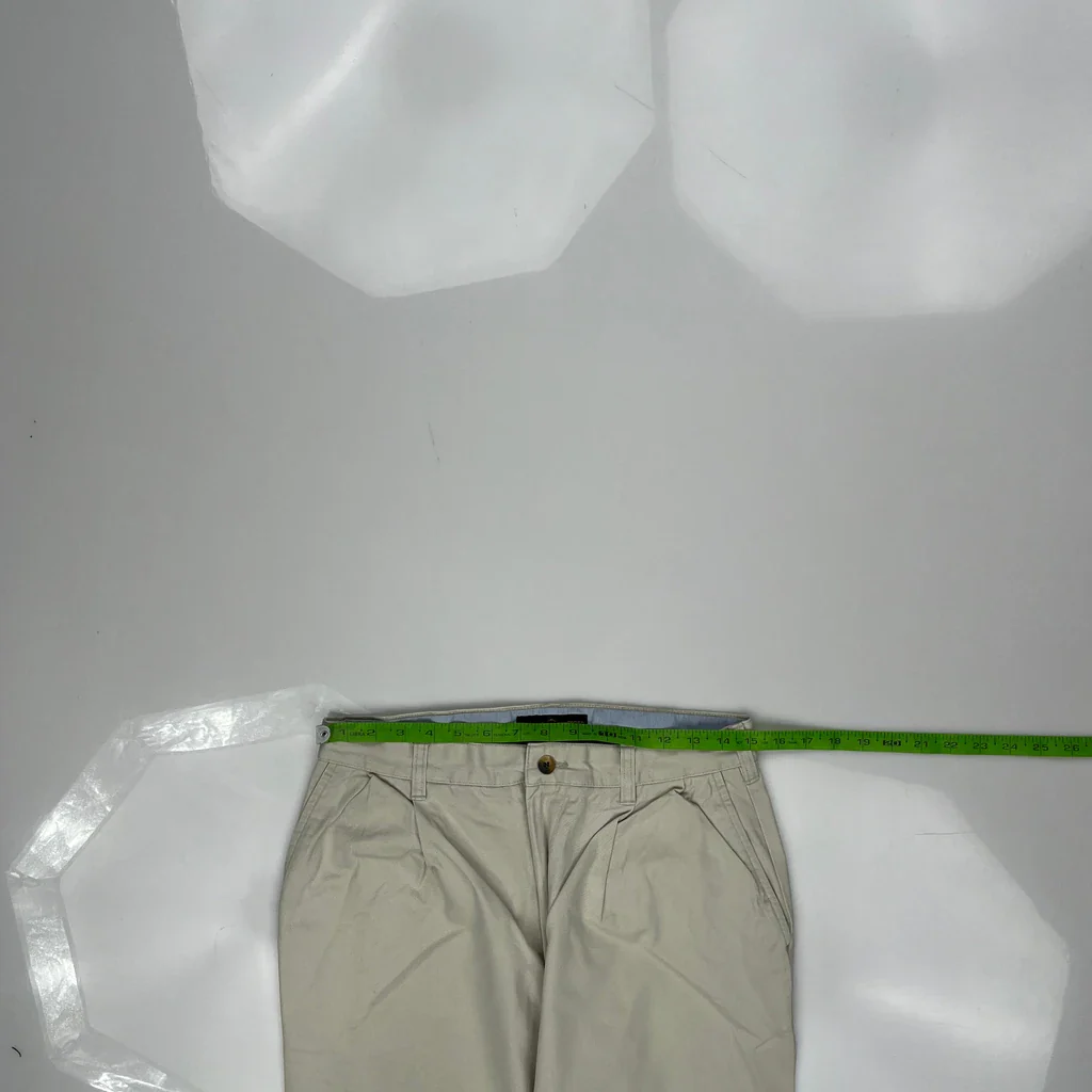 Tommy Hilfiger Pleated Chinos - 30W 30L Beige Cotton - Image 4