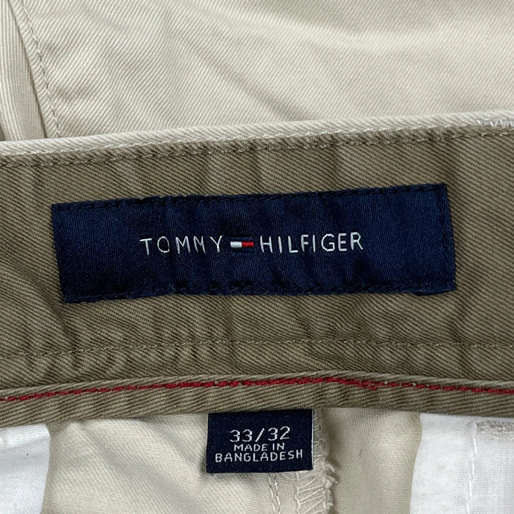 Tommy Hilfiger Pleated Chinos - 32W 31L Beige Cotton - Image 7