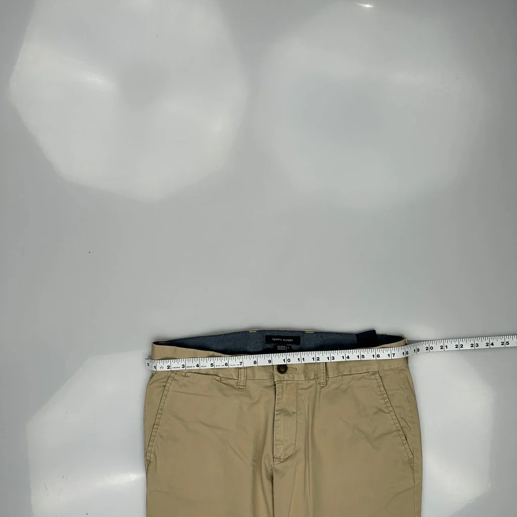 Tommy Hilfiger Chinos - 34W 30L Beige Cotton - Image 3
