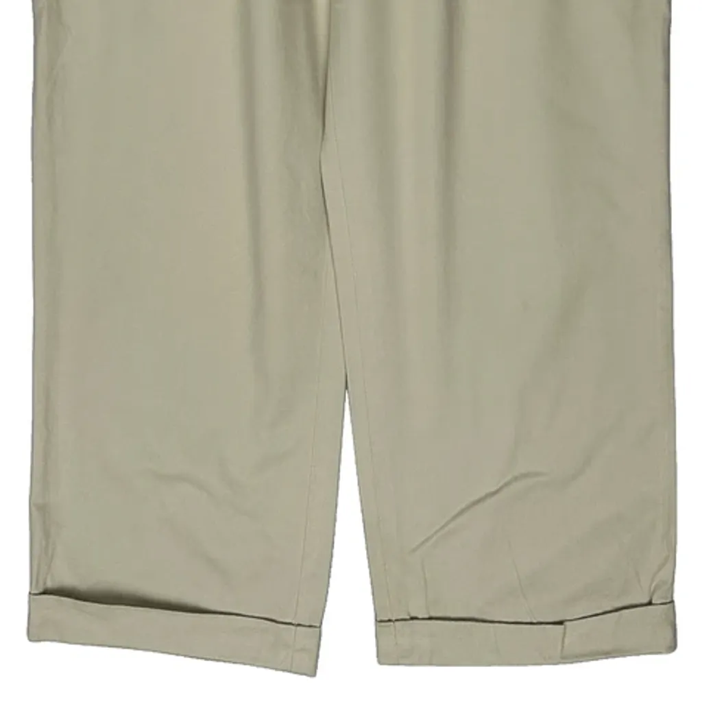 Tommy Hilfiger Pleated Chinos - 34W 29L Beige Cotton - Image 12