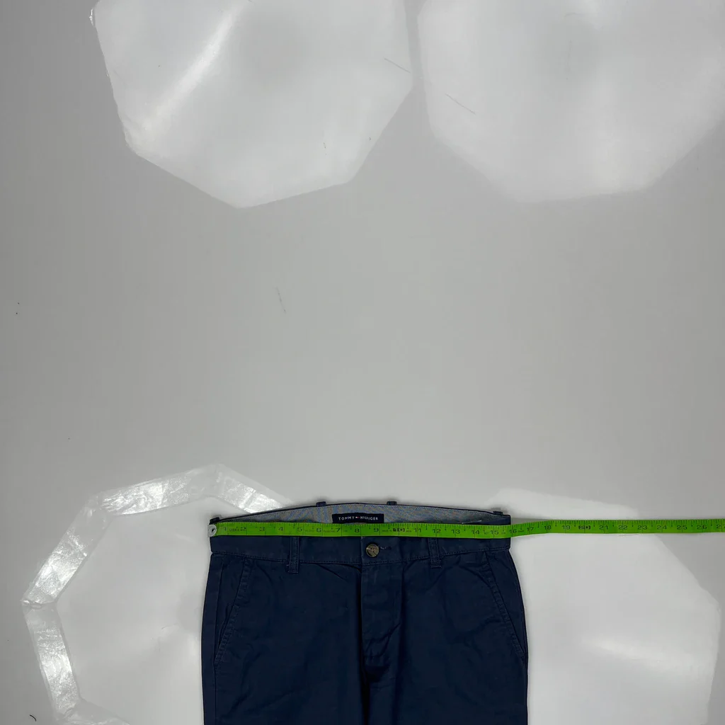 Tommy Hilfiger Chinos - 32W 30L Blue Cotton - Image 3