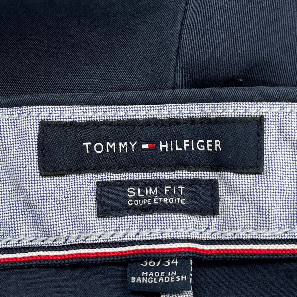 Tommy Hilfiger Slim Fit Chinos - 36W 31L Blue Cotton - Image 6