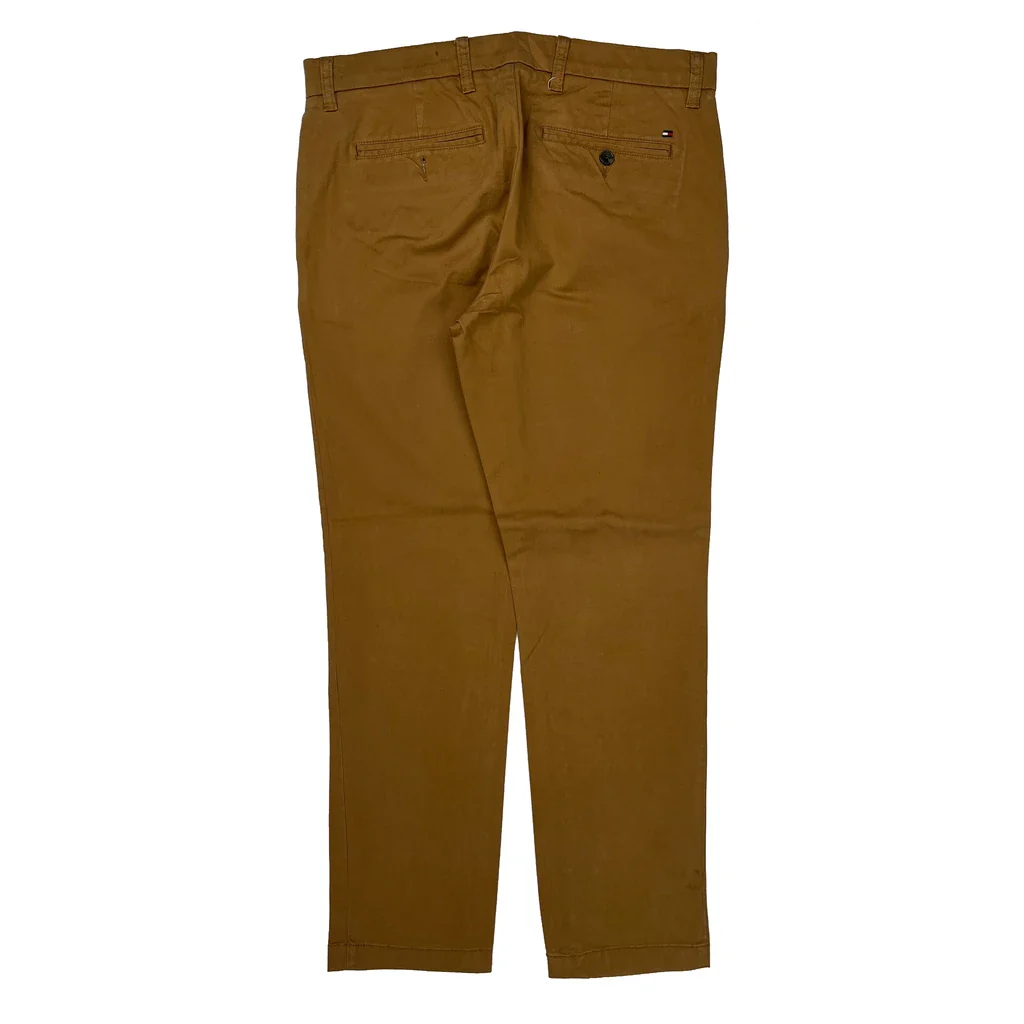 Tommy Hilfiger Slim Fit Chinos - 33W 28L Brown Cotton