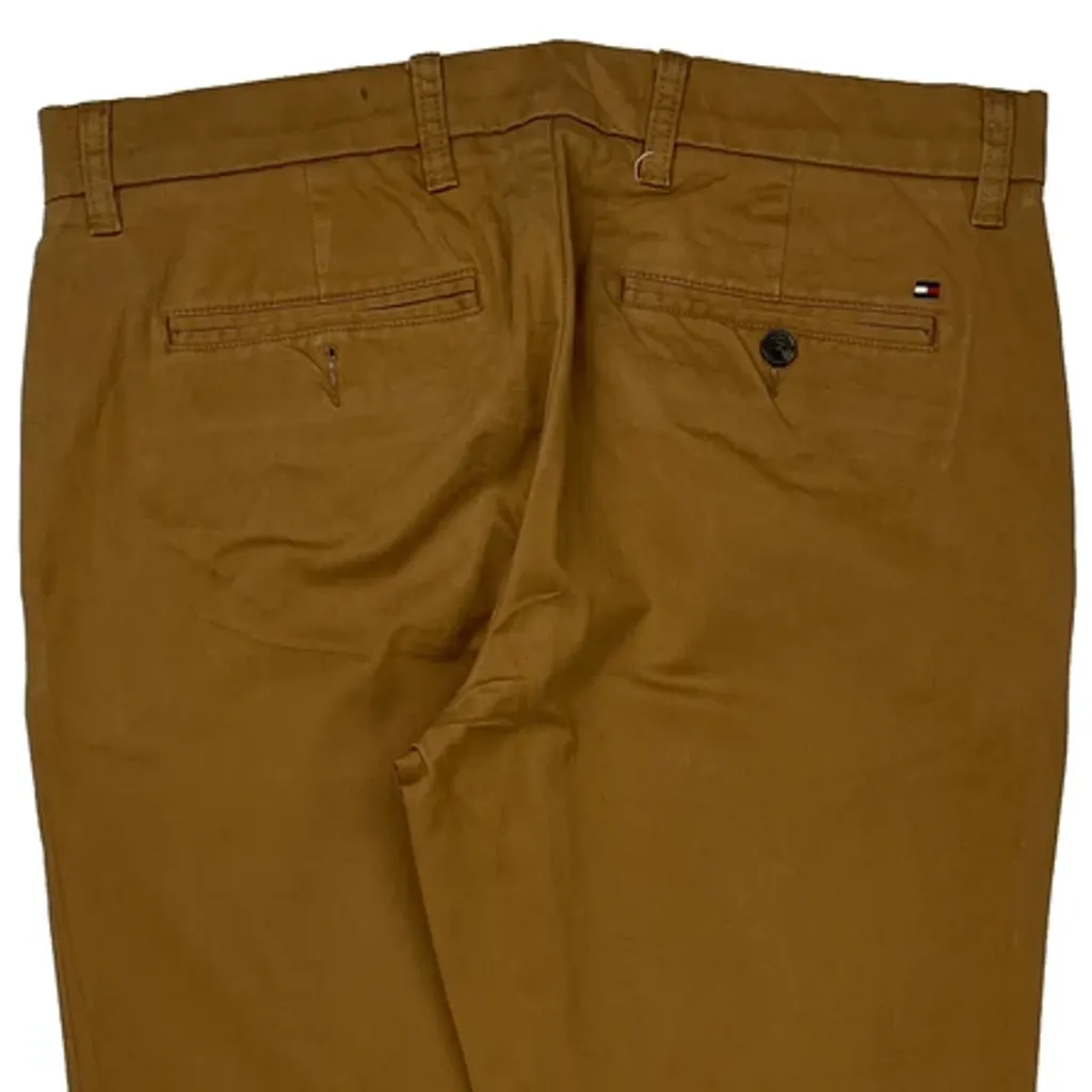 Tommy Hilfiger Slim Fit Chinos - 33W 28L Brown Cotton - Image 7