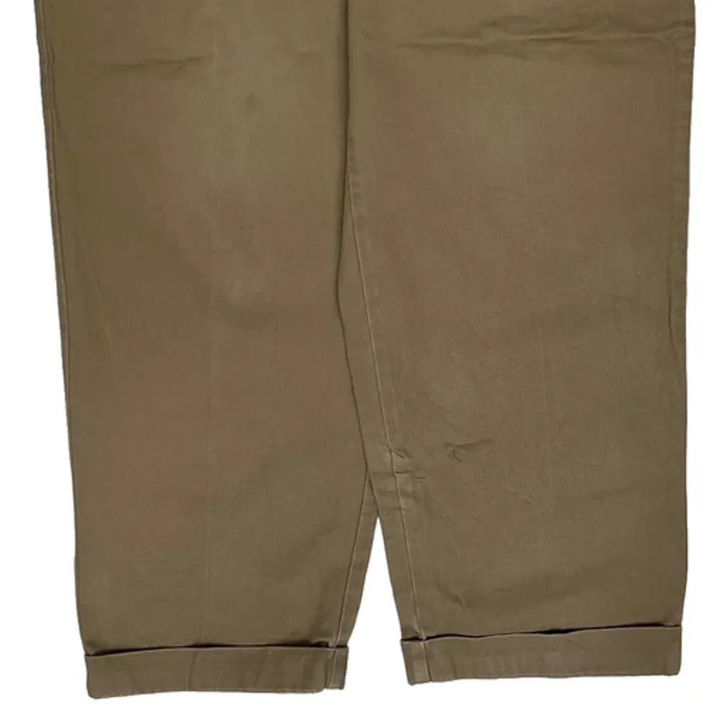 Tommy Hilfiger Pleated Chinos - 36W 29L Khaki Cotton - Image 10