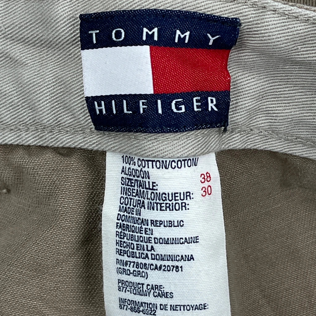 Tommy Hilfiger Pleated Chinos - 36W 29L Khaki Cotton - Image 7