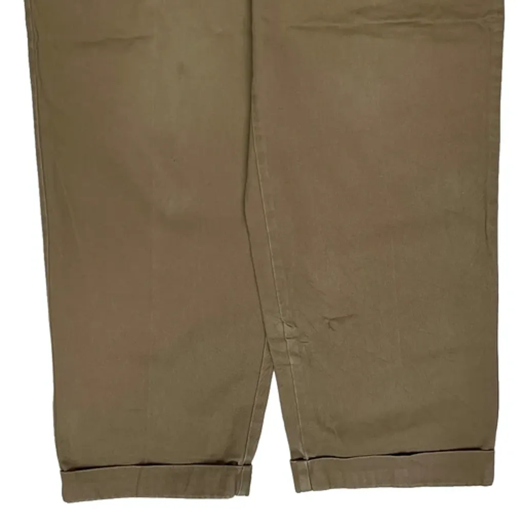 Tommy Hilfiger Pleated Chinos - 36W 29L Khaki Cotton - Image 9